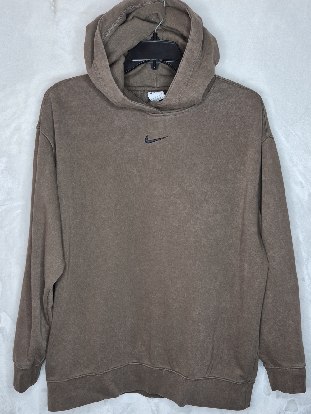 Vintage Nike Center Swoosh Embroidered Hooded Sweatshirt L